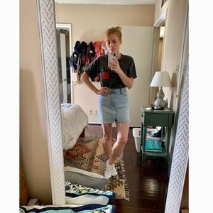 Madewell Denim A-Line Mini Skirt: Cutout Edition